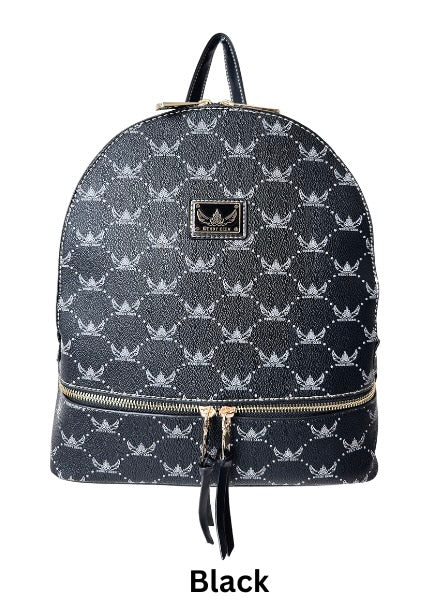 Wendy Keen Monogram Zip Backpack #W1181