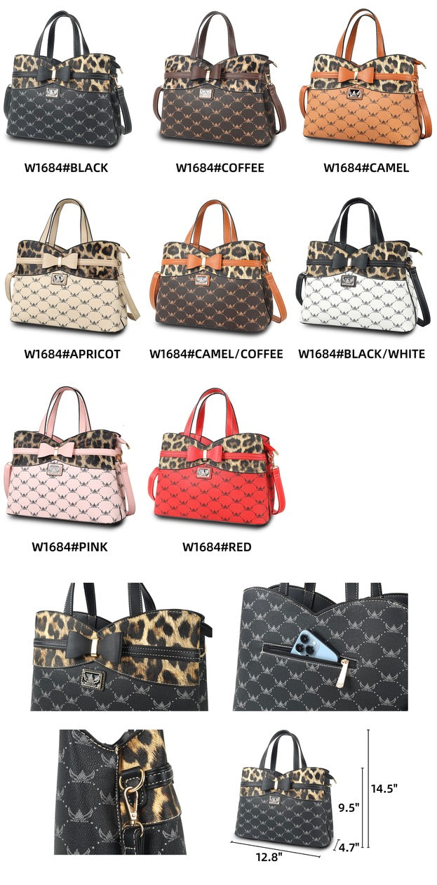 #W1684 Wendy Keen Leopard Tote