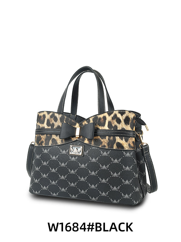 #W1684 Wendy Keen Leopard Tote