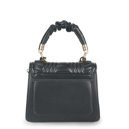 Fashion Top Handle Crossbody Bag with Chain Detail