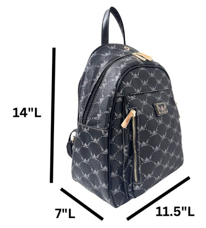 Wendy Keen Monogram Pocket Backpack #W1403
