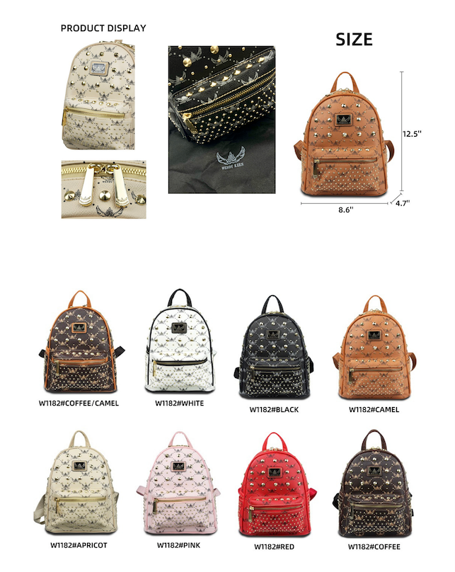Wendy Keen Studded Backpack #W1182
